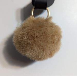 Keychain 3" Pom Pom Purse Charm